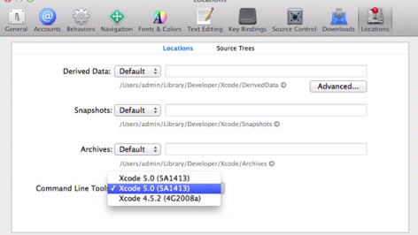 xcode5 command line tools 472x266 xcode5 command line tools